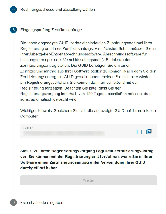 Dakota zertifikat beantragen24 3
